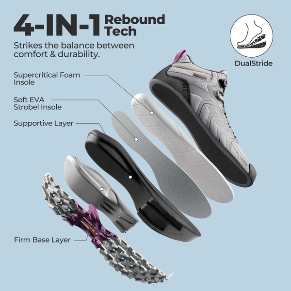  DualStride Armadillo FieldLite Waterproof Hiking Line TK&WEB Limited Edition - LIGHT GREY - 3