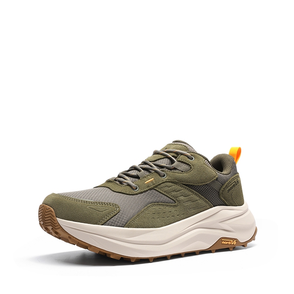 Men's Wide Toe Box Waterproof Hiking Boots - OLIVE -  0