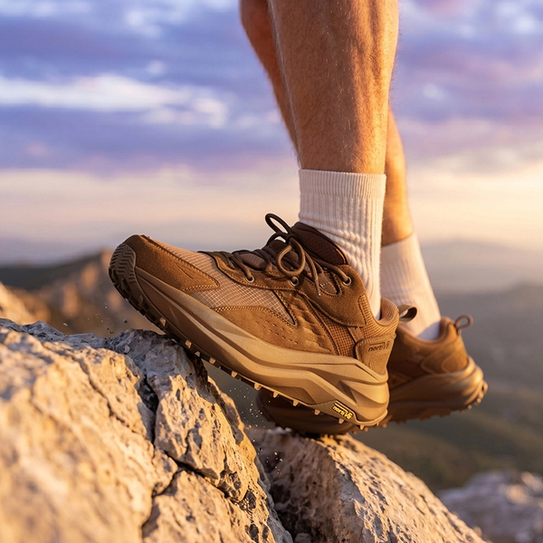 Men's Wide Toe Box Waterproof Hiking Shoes - COYOTE - 6