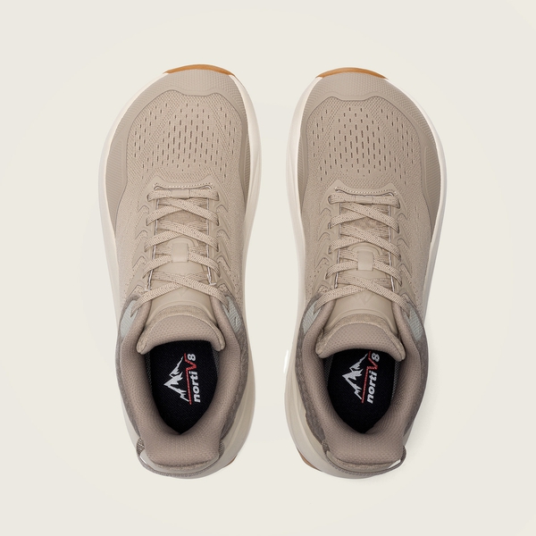 Men’s Breathable Wide Toe Non-Slip Running Shoes - KHAKI - 7