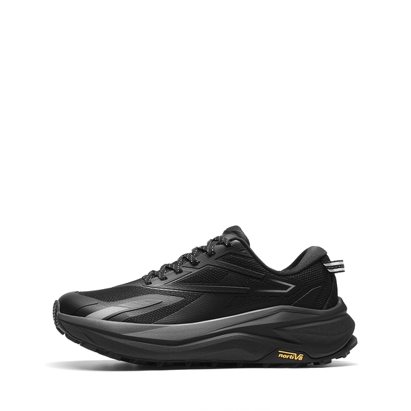 Men's Wide Toe Box Trail Running Shoes - BLACK -  0