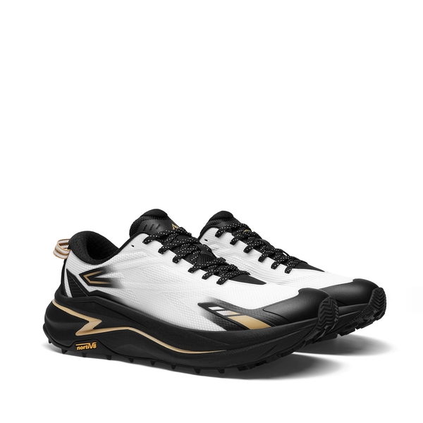 Men's Wide Toe Box Trail Running Shoes - WHITE/BLACK - 2