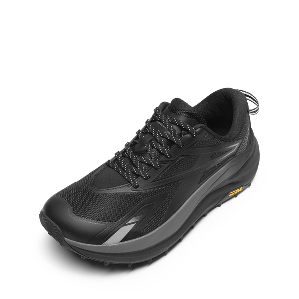 Men's Wide Toe Box Trail Running Shoes - BLACK - 8