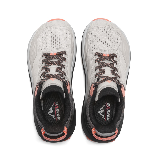 Women's Wide Toe Box Trail Running Shoes - LIGHT GREY/PINK - 3