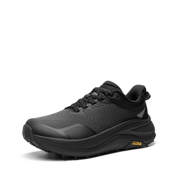 Women's Wide Toe Box Trail Running Shoes - ALL BLACK -  0