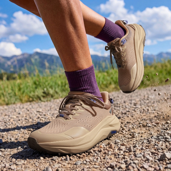 Women's Wide Toe Box Trail Running Shoes - KHAKI-NEW - 8