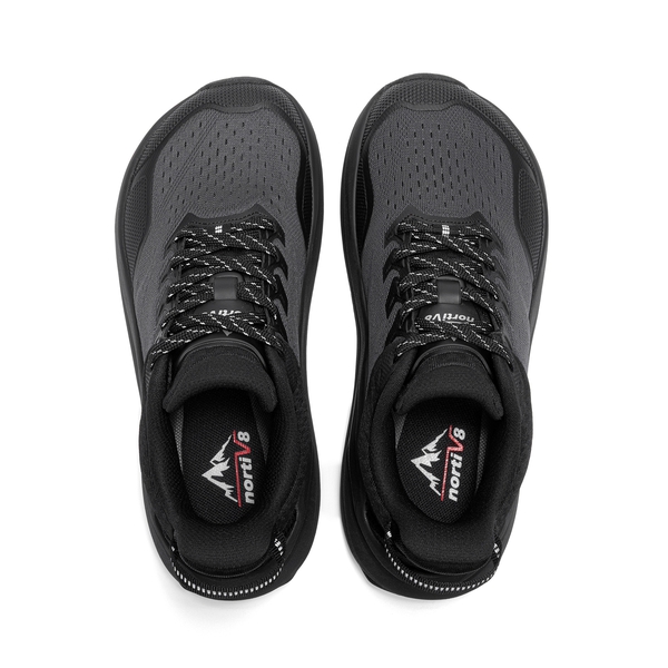 Women's Wide Toe Box Trail Running Shoes - ALL BLACK - 3