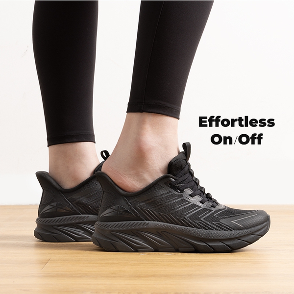 [AllSwifit 2.0] Women's Slip On Walking Sneakers - ALL BLACK-NEW - 7