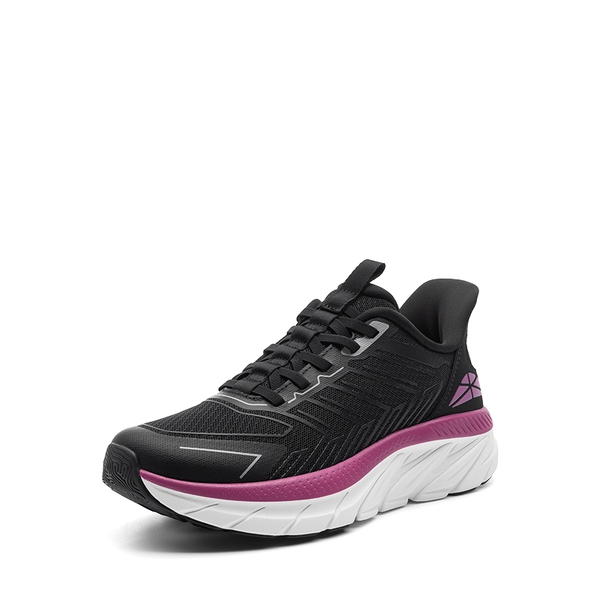 [AllSwifit 2.0] Women's Slip On Walking Sneakers - BLACK/FUCHSIA-NEW -  0