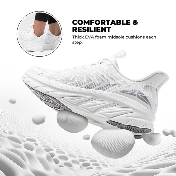 [AllSwifit 2.0] Women's Slip On Walking Sneakers - WHITE-NEW - 1