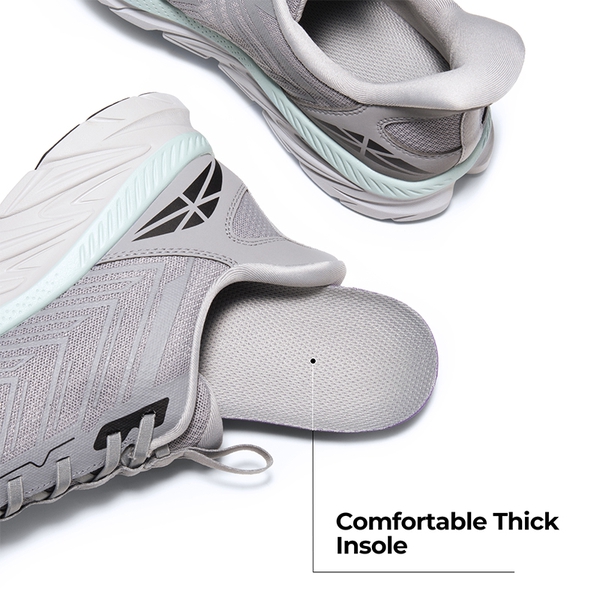 [AllSwifit 2.0] Men's Mesh Slip On Travel Sneakers - GREY-NEW - 2
