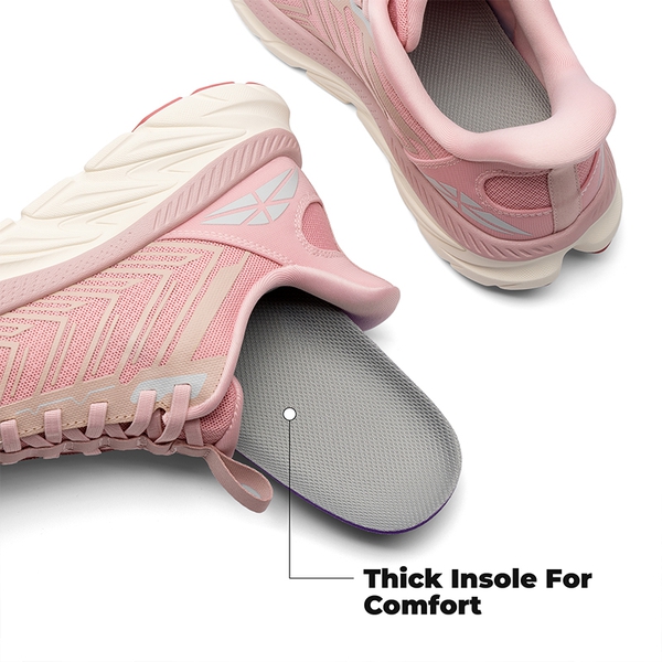 [AllSwifit 2.0] Women's Slip On Walking Sneakers - PINK-NEW - 3