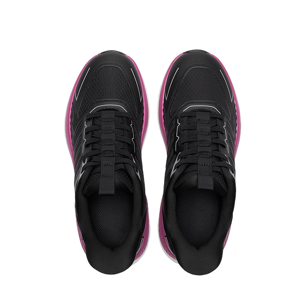 [AllSwifit 2.0] Women's Slip On Walking Sneakers - BLACK/FUCHSIA-NEW - 6