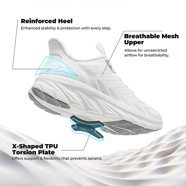 [AllSwifit 2.0] Women's Slip On Walking Sneakers - WHITE-NEW - 2