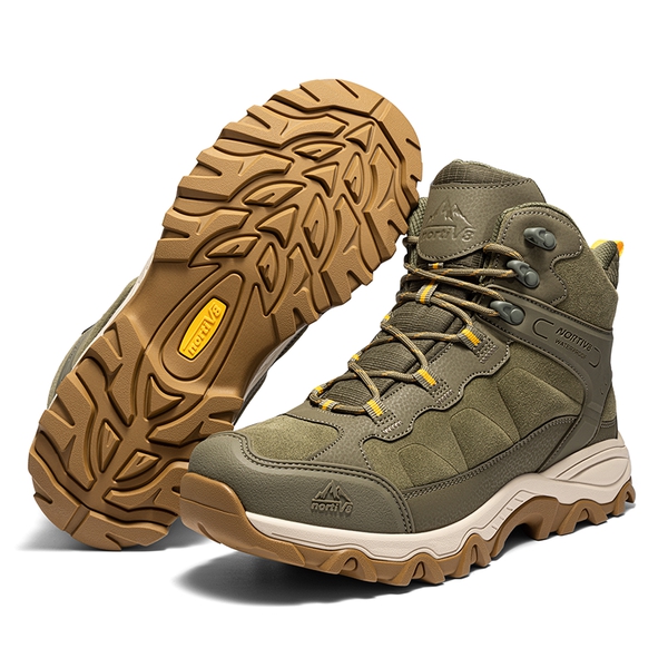 Men's Waterproof Hiking Boots - OLIVE - 1