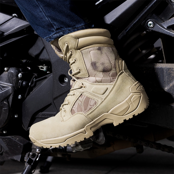Men's High-Top Tactical Research Boots - CAMO SAND - 6