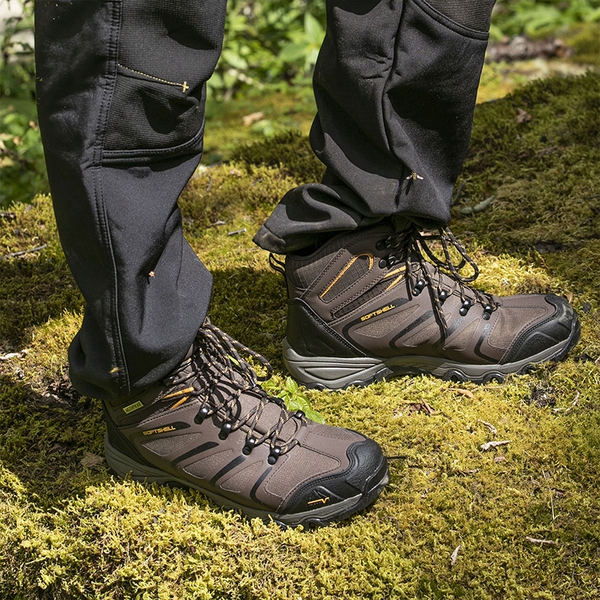 [Armadillo Series] Men's Wide Waterproof Hiking Boots【Wide Fit】 - BROWN-BLACK-TAN - 6