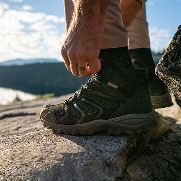 [Armadillo Series] Women's & Men's Wide Waterproof Hiking Boots【Wide Fit】 - ALL BLACK-SUEDE - 5