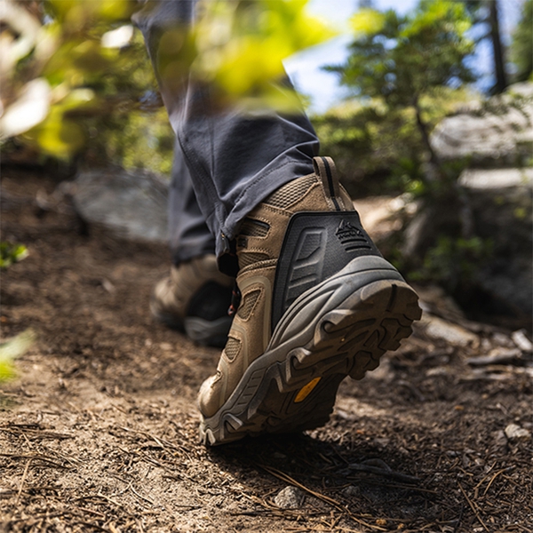 [Armadillo Series] Men's Wide Waterproof Hiking Boots【Wide Fit】 - TAUPE-SUEDE - 5
