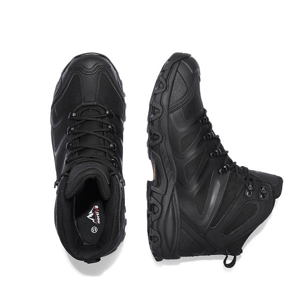 [Armadillo Series] Men's Wide Waterproof Hiking Boots【Wide Fit】 - ALL BLACK - 3