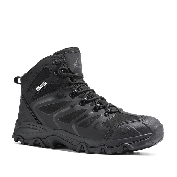 [Armadillo Series] Men's Wide Waterproof Hiking Boots【Wide Fit】 - ALL BLACK - 1