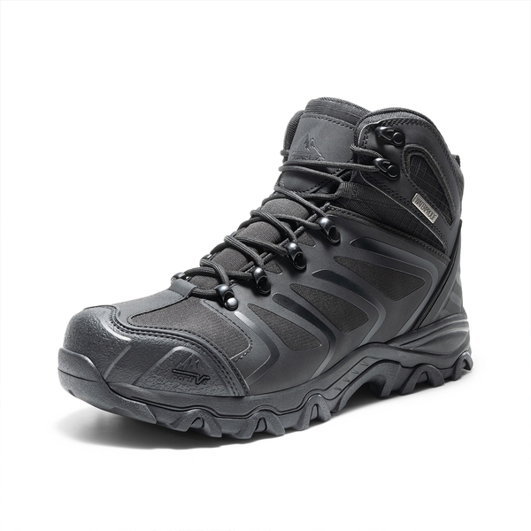Men's Steel Toe Waterproof Work Safety Boots - ALL BLACK -  0