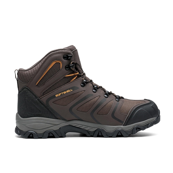 [Armadillo Series] Men's Wide Waterproof Hiking Boots【Wide Fit】 - BROWN-BLACK-TAN - 2