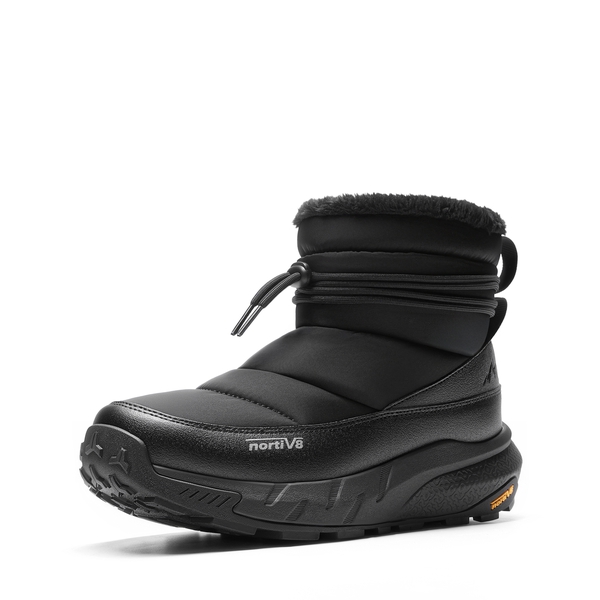 Men's Wide Fit Thinsulate Pull-on Snow Boots - BLACK -  0