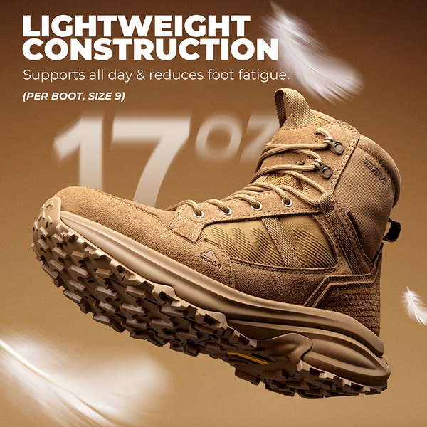 Men's Lightweight Zip Tactical Military Boots - COYOTE - 2