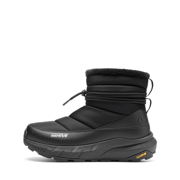 Men's Wide Fit Thinsulate Pull-on Snow Boots - BLACK - 1