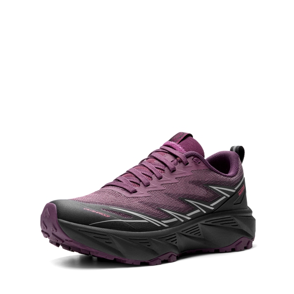Women's Lightweight Mesh Trail Running Shoes - BLACK/PURPLE -  0