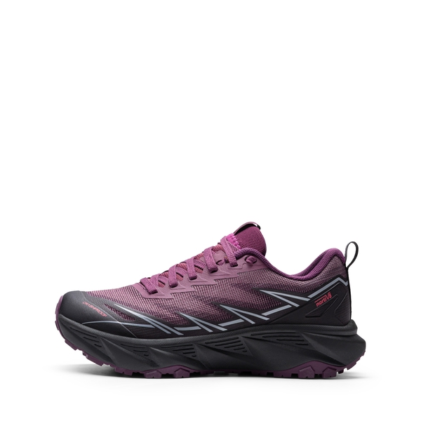 Women's Lightweight Mesh Trail Running Shoes - BLACK/PURPLE - 1