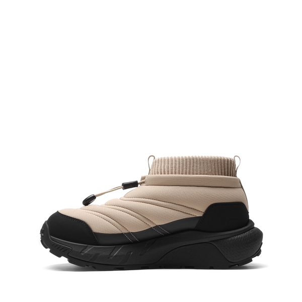 Men's Wide Toe Box Insulated Snow Boots【Wide Fit】 - BLACK/TAN - 1