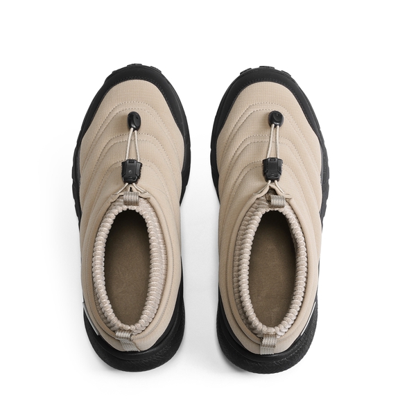 Men's Wide Toe Box Insulated Snow Boots【Wide Fit】 - BLACK/TAN - 3