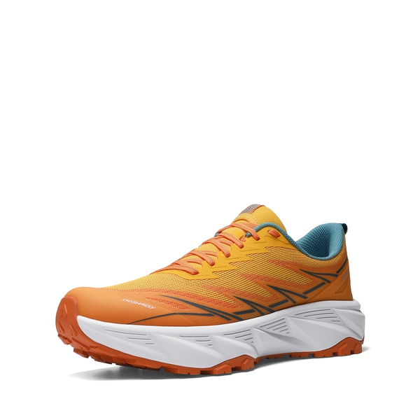 Men's Lightweight Breathable Trail Running Shoes - ORANGE -  0