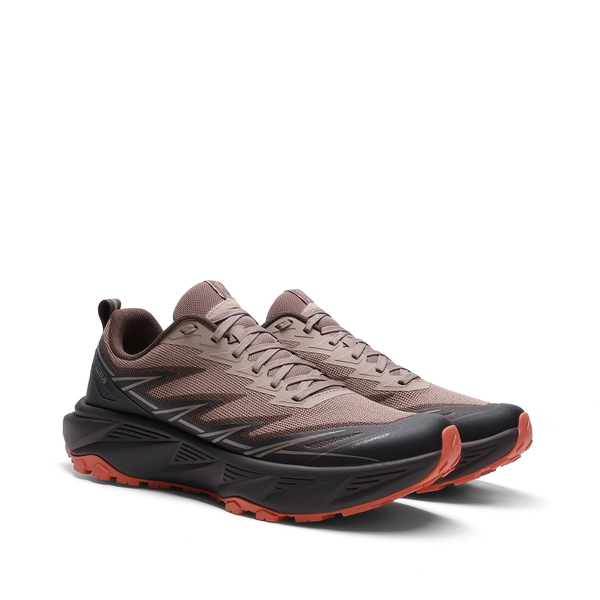 Men's Lightweight Breathable Trail Running Shoes - BLACK/BROWN - 2