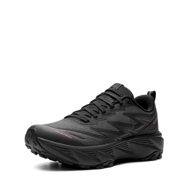Women's Lightweight Mesh Trail Running Shoes - ALL BLACK -  0