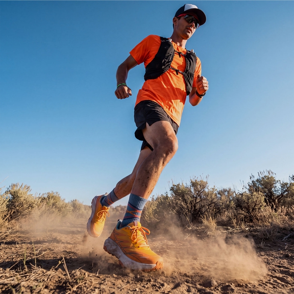 Men's Lightweight Breathable Trail Running Shoes - ORANGE - 8