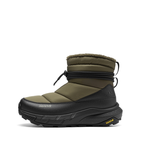 Men's Wide Fit Thinsulate Pull-on Snow Boots - OLIVE - 1