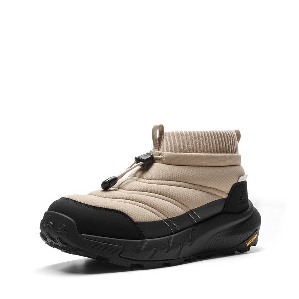 Men's Wide Toe Box Insulated Snow Boots【Wide Fit】 - BLACK/TAN -  0