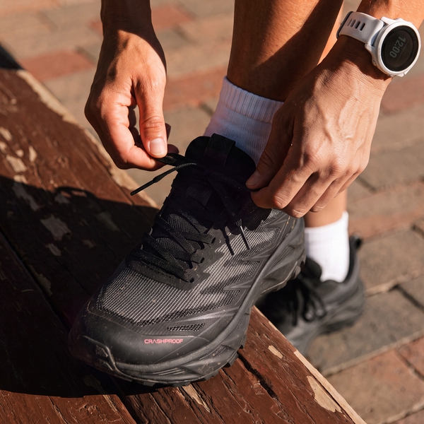 Women's Lightweight Mesh Trail Running Shoes - ALL BLACK - 7