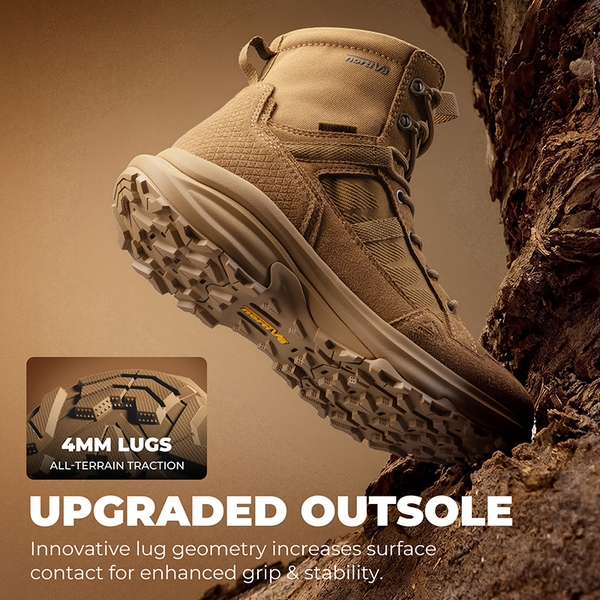 Men's Lightweight Zip Tactical Military Boots - COYOTE - 6