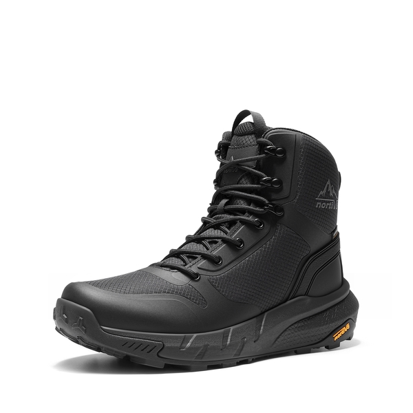 Men's Waterproof Seamless Oxford Work Boots - BLACK -  0