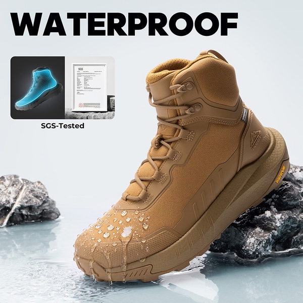 Men's Waterproof Tactical Boots - E-TPU Cushioning | NORTIV 8