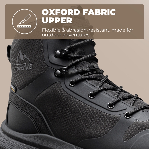 Men's Waterproof Seamless Oxford Work Boots - BLACK - 6