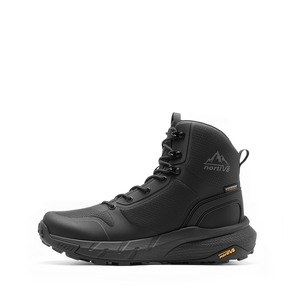 Men's Waterproof Seamless Oxford Work Boots - BLACK - 2