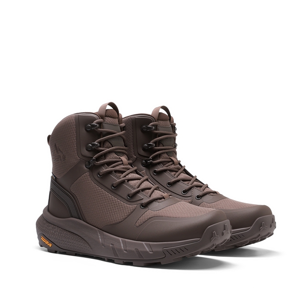 Men's Waterproof Seamless Oxford Work Boots - BROWN - 3