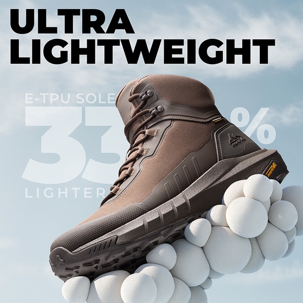 Men's Waterproof Tactical Boots with E-TPU Midsole - DARK BROWN - 1