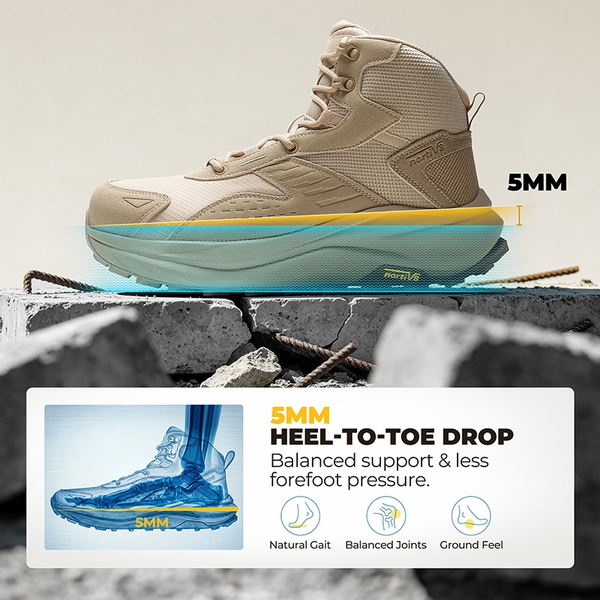 Men's Wide Toe Box Waterproof Composite Toe Boots | Low-Drop & EH