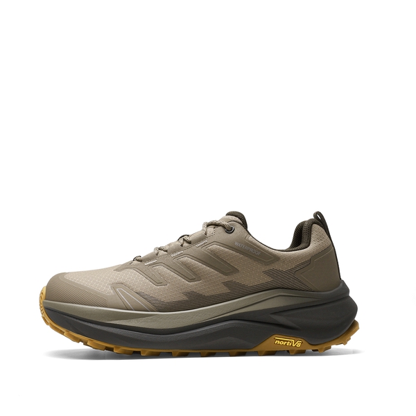 Men’s Wide Toe Box Waterproof Hiking Shoes - LIGHT BROWN - 1